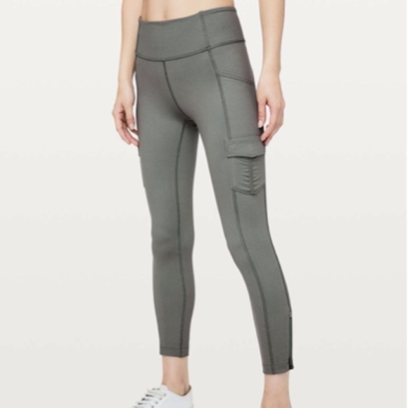 Lululemon Scenic Route 7/8 Tight *25" Grey Sage - Picture 3 of 11